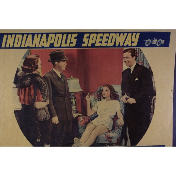1939 Indianapolis Speedway Movie Lobby card 11x14", Devil on Wheels Golden Era - Picture 3 of 9